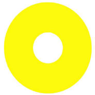 Unmarked legend, Harmony XAC, plastic, yellow, 22mm push button, 60mm label, unmarked main