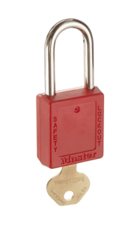 410MKRED | Zenex Padlock - Keyed different and Master Keyed (Master Key to order separately) - Key retaining main