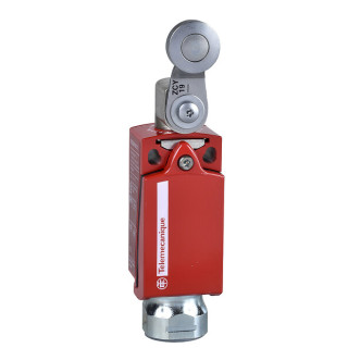 Safety limit switch, metal, rotary lever, 2NC + 1 NO, 1 entry tapped 1/2" NPT, XCSD3719N12