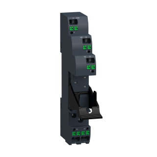 Push in socket with clamp, Harmony Electromechanical Relays, for RSB1A120 relays, 12A, push in terminals, separate contact