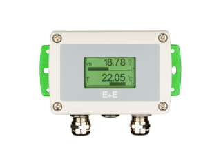 AVS701-T2HS1HV30L200D2J3GA6P1DA20DB1 Air Velocity /Temperature Sensor, Type: Duct mount, enclosure (Polycarbonate), Measuring range: 0...40 m/s, T: 0..50C, Probe length: 200 mm, With Display, Analogue output: 0..10V or 4..20mA, RS485; Medium: Air main
