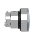Head for illuminated push button, Harmony XB4, metal, blue flush, 22mm, universal LED, spring return, plan lens, unmarked alt_view_4