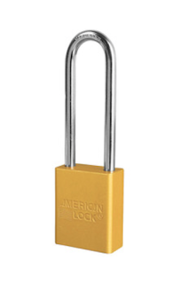 A1167YLW | Anodized Aluminium Padlocks- Keyed Different - 6 Pin locking mechanism main