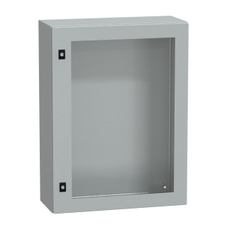 PanelSeT CRN tspt door w/o mount.plate. H800xW600xD250 IP66 IK08 RAL7035.. main
