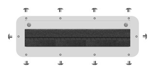 WSA Cable entry gland plate for type D, with foam rubber, WSAMFR0D-- Schrack Technik