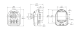 3631 | Multi user mechanical lock - for standard lift handle lockers with hinges on the left alt_view_2
