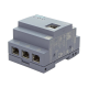 LOGO! CSM12/24 Compact Switch Module connection of a LOGO! (. ..0BA7/...0BA8) and up to 3 further nodes to Ind. Ethernet with 10/100 Mbit/s Unmanaged switch, 4 RJ45 ports, 1x front port for diagnostics DC 12/24V power supply LED diagnostics, LOGO! setup 6 alt_view_3