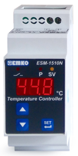 EMKO ESM-1510.5.11.0. Temp.reg., 230V, 1.5 VA, līdz +400C Ar PT100 ieeju. ESM1510511 Emas main