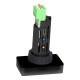 Display module, Harmony XB5, Digital panel meter, plastic, black, 22mm, 4 digit green LED display, 4...20mA input main
