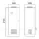 Reactive Power Compensation Cabinet 825kVAr, 400 V, 2100x800x800 mm, Std. duty,  RAM7700825400 Trendfin alt_view_3