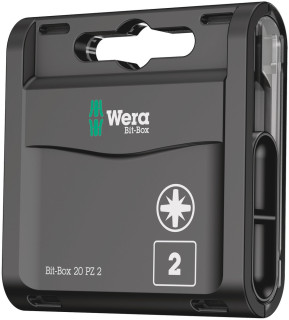 Bit-Box 20 PZ, PZ 2 x 25 mm, 20 pieces, 05057760001 Wera main