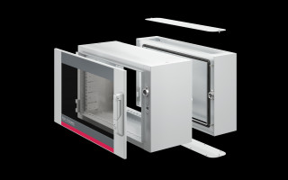 AX wall-mounted enclosure, 3-part, WxHxD 600x1012x673 mm, 21 U, 2262160 Rittal main