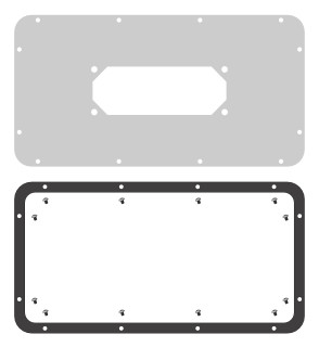 WSA Adapter gland plate for type E, WSAVBF06 Schrack Technik