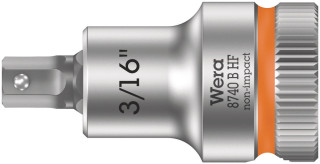 8740 B HF Zyklop bit socket with holding function, 3/8" drive, 3/16" x 35 mm, 05003085001 Wera main