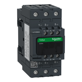 Контактор 30kW, 3P, 1NO + 1NC, 65A, катушка 230VAC, LC1D65AP7 Schneider Electric