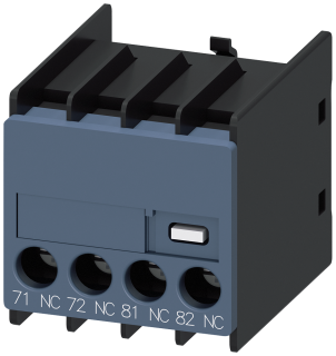 Auxiliary switch, 2 NC, current path, 1 NC, 1 NC, connection from below, scre..., 3RH2911-1MA02, Siemens main