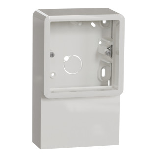 Exxact Skirting box for diagonal Double Socket-Outlet white main