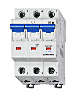 Автоматический выключатель (MCB) C, 20А, 3-полюсный, 10кА, Schrack Teknik, BM017320-- main