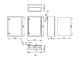 Metal distribution enclosure, 700 x 500 x 260 (H x W x D), IP65, WSA7050260 Schrack Technik alt_view_2