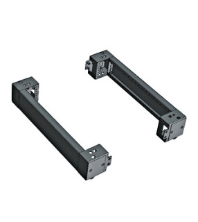 Plinth side parts (pair) D=400 H=100mm stainless steel, Schrack Technik, KCSOTX0401