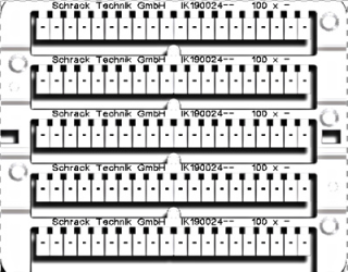 Marking tags 100x '-'