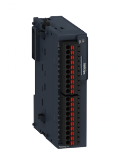 analog input module, Modicon TM3, 8 temperature inputs, spring, 24V DC main