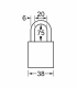 A1107KAYLW | Anodized Aluminium Padlocks - Keyed Alike - 5 Pin locking mechanism alt_view_2