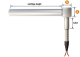 Sildelements D=10 mm, L=80mm, 230V, 250W, 90 degree angle dice node fill with paste , angle tube 250mm, Nickel wire tube 1m 10D80L230V250W alt_view_2