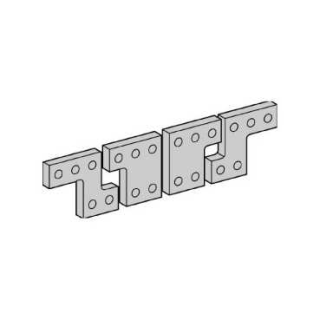 pitch spreader set, 4 poles, 95mm, flat connection main