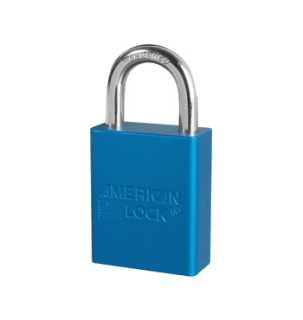 A1105BLU | Anodized Aluminium Padlocks - Keyed Different - 5 Pin locking mechanism main