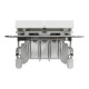 Asfora - double 2way switch - 10AX screwless terminals, white wo frame main