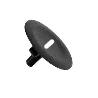 Vāciņš spiedpogas galvai, Harmony XB4, plastmasa, melns, 22mm, ar baltu marķējumu - main