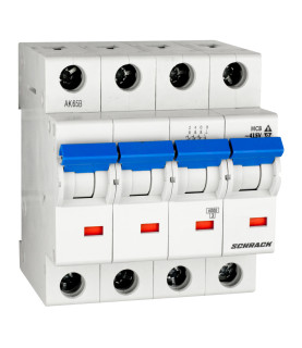 Автоматический выключатель (MCB) C, 25А, 3+N, 6кА, 40°C, Schrack Teknik, BM617825ME main