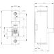 Semiconductor relay 3RF2, 1-phase, W=22.5 mm, 20 A 24-230 V/24 V DC, 3RF2120-1AA02, Siemens alt_view_3