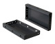Plinth side parts (pair) D=400 H=100 mm sheet steel RAL7012 main