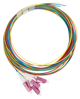 FO Pigtail LC, 50/125æm OM4, 2.0m, Easy Strip, 4pcs, HLP04L042P Schrack Technik