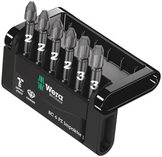 Bit-Check 6 PZ Impaktor 1, 6 pieces, 05057692001 Wera main
