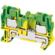 Terminal block, Linergy TR, push-in type, 2 points, 4mm², feed through, grounded, green-yellow, set of 50 main