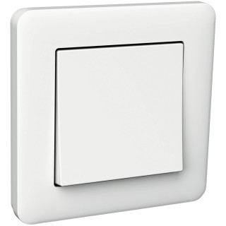 Switch, Exxact, complete product, 1-pole 2-way, 16A, white