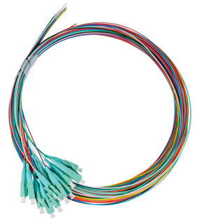 FO Pigtail LC, 50/125æm OM3, 2.0m, Easy Strip, 12pcs, HLP03L122P Schrack Technik