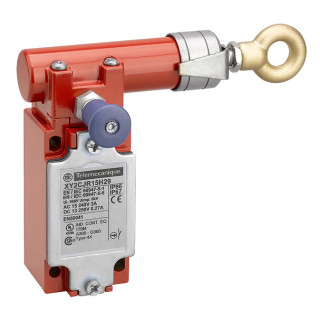 Latching emergency stop rope pull switch, e XY2CJ, right side, 1NC+1 NO, Pg13.5, XY2CJR15