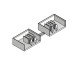 End-cap-set for BSA 3+N, BSA90116-A, Schrack Technik main