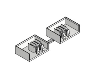 End-cap-set for BSA 3+N, BSA90116-A, Schrack Technik