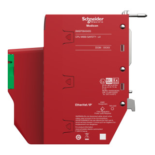 standalone safety processor, Modicon M580, 16MB, 61 Ethernet devices, 16 remote IO racks of X80 and Quantum, 64 CIP safety devices
