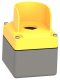 Empty enclosure control station, Harmony 9001K, Harmony 9001SK, aluminium, yellow, 1 cut out, 30mm alt_view_3