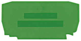 End plate for spring clamp terminal YBK 2.5 T green main