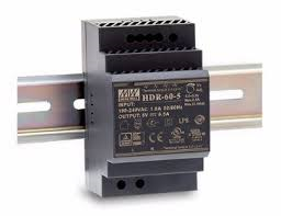 Power Supply; DIN; 60W; 24V; 2.5A; 85-264VAC; 120-370VDC, MeanWell, HDR-60-24 main