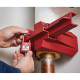 S3079 Adjustable Ball Valve Lockout device - Locks out pipes from 50 to 200 mm in closed position. Can hold up to 8 padlocks; Red; MOQ: 6 alt_view_3