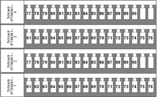 Marking tags for TB and ST - terminals, 61-90 (each 2x)