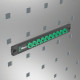 9600 Magnetic socket rail, 1/4", empty, 30 x 270 mm, 05136420001 Wera alt_view_2